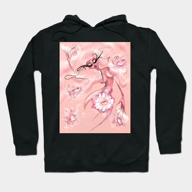 Blooming flowers Hoodie by valentyna mohylei